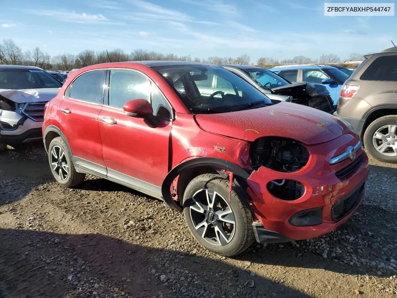 2017 Fiat 500X Pop VIN: ZFBCFYABXHP544747 Lot: 78879004