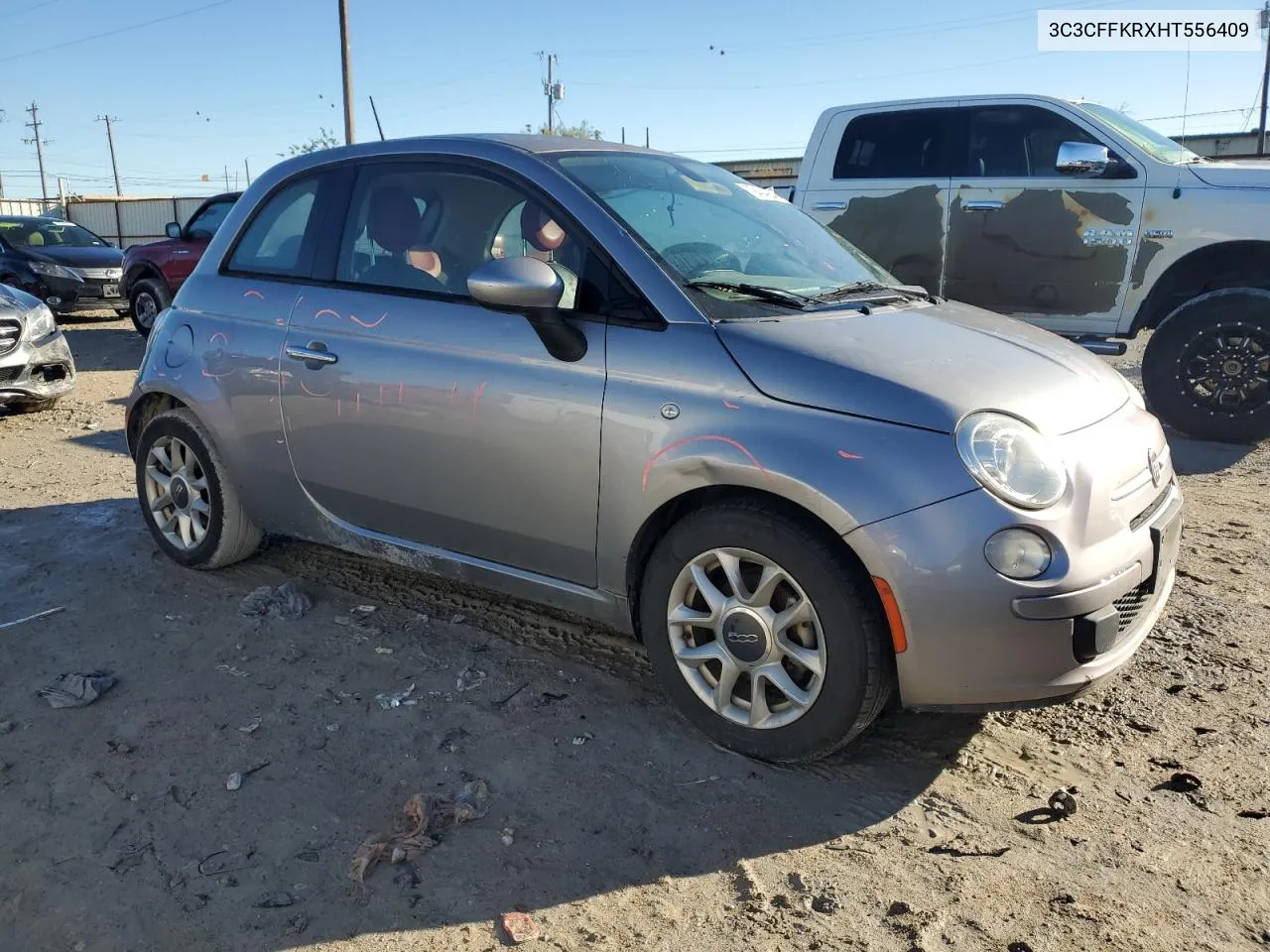 2017 Fiat 500 Pop VIN: 3C3CFFKRXHT556409 Lot: 79404954