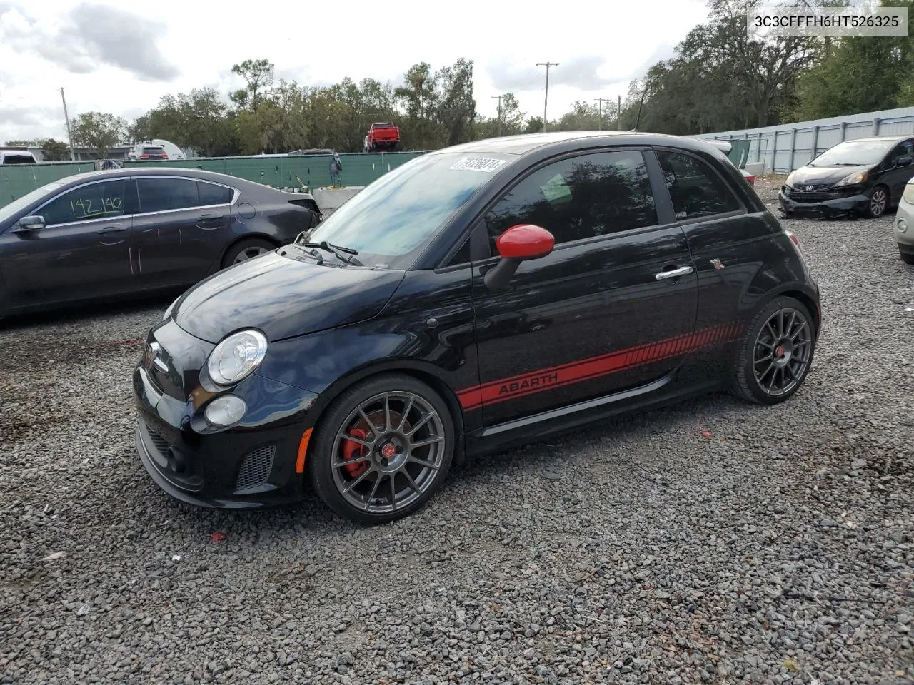 2017 Fiat 500 Abarth VIN: 3C3CFFFH6HT526325 Lot: 79726074