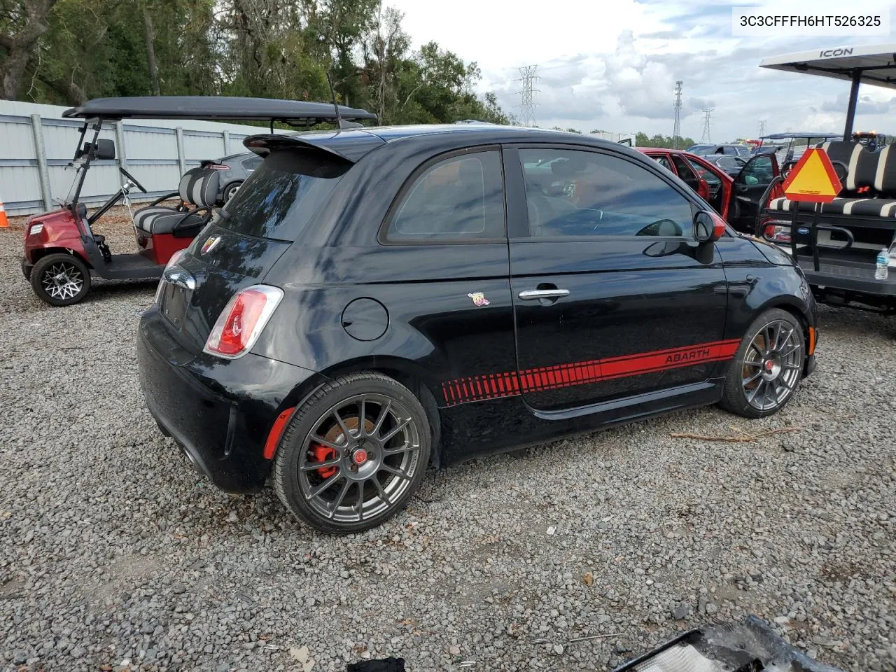 2017 Fiat 500 Abarth VIN: 3C3CFFFH6HT526325 Lot: 79726074