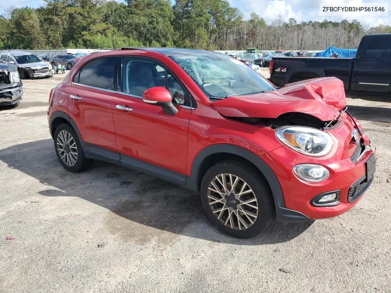 2017 Fiat 500X Lounge VIN: ZFBCFYDB3HP561546 Lot: 79892154