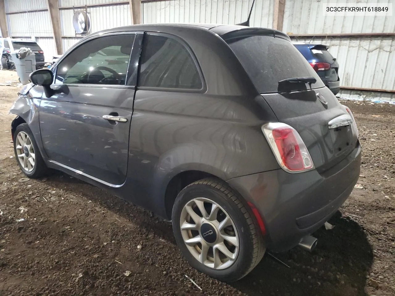 2017 Fiat 500 Pop VIN: 3C3CFFKR9HT618849 Lot: 79905034