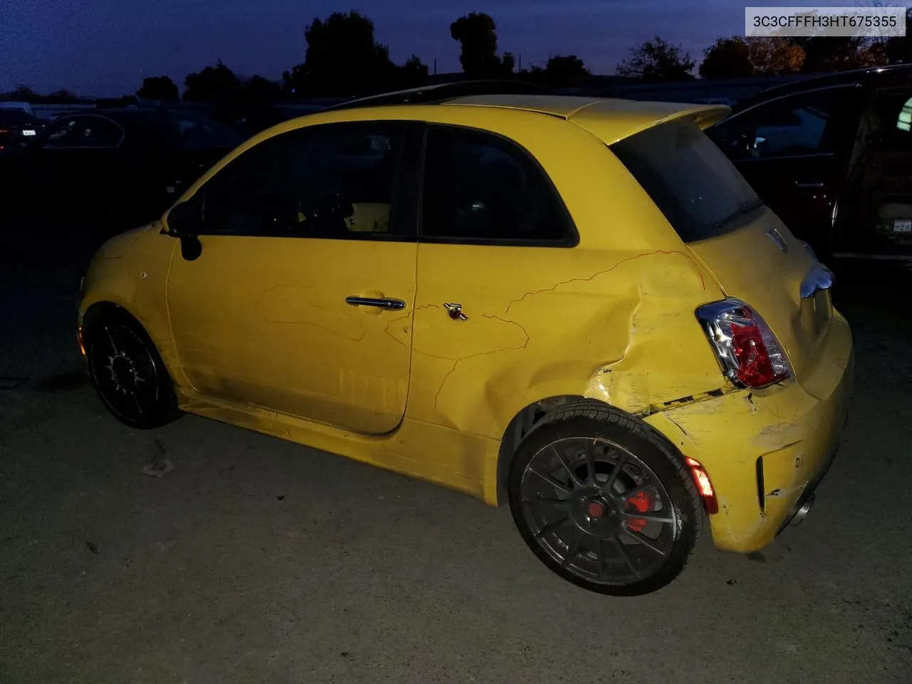 2017 Fiat 500 Abarth VIN: 3C3CFFFH3HT675355 Lot: 81145414