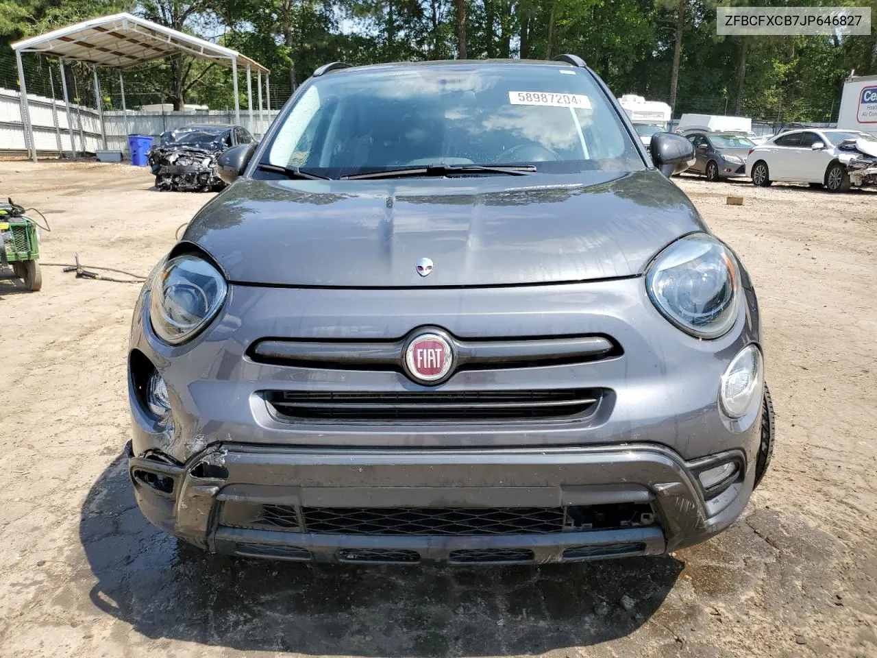 2018 Fiat 500X Trekking VIN: ZFBCFXCB7JP646827 Lot: 58987204