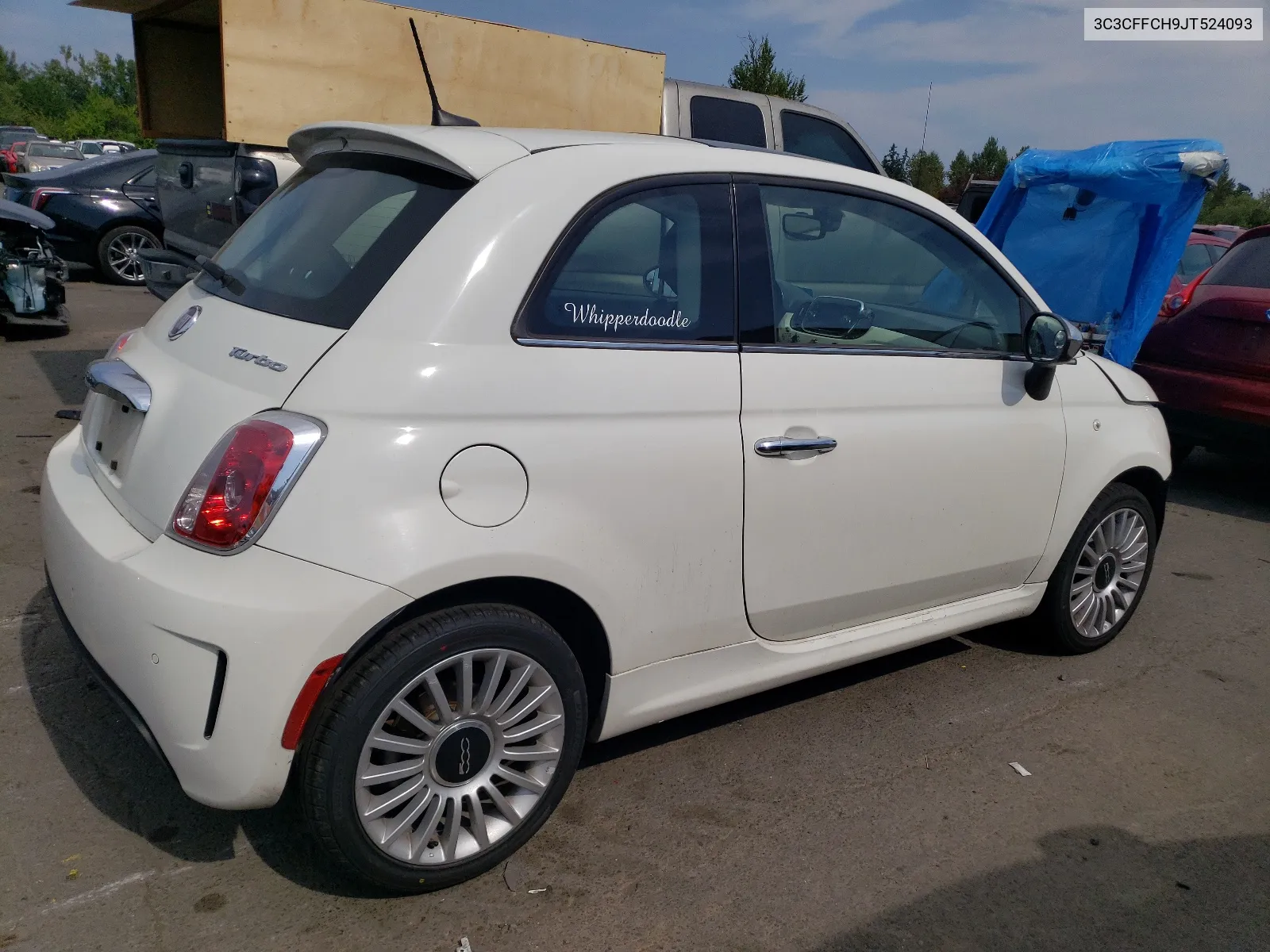 2018 Fiat 500 Lounge VIN: 3C3CFFCH9JT524093 Lot: 65229594