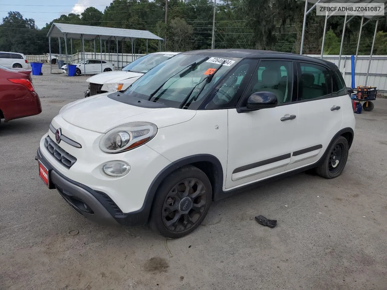 2018 Fiat 500L Trekking VIN: ZFBCFADH8JZ041087 Lot: 72646294