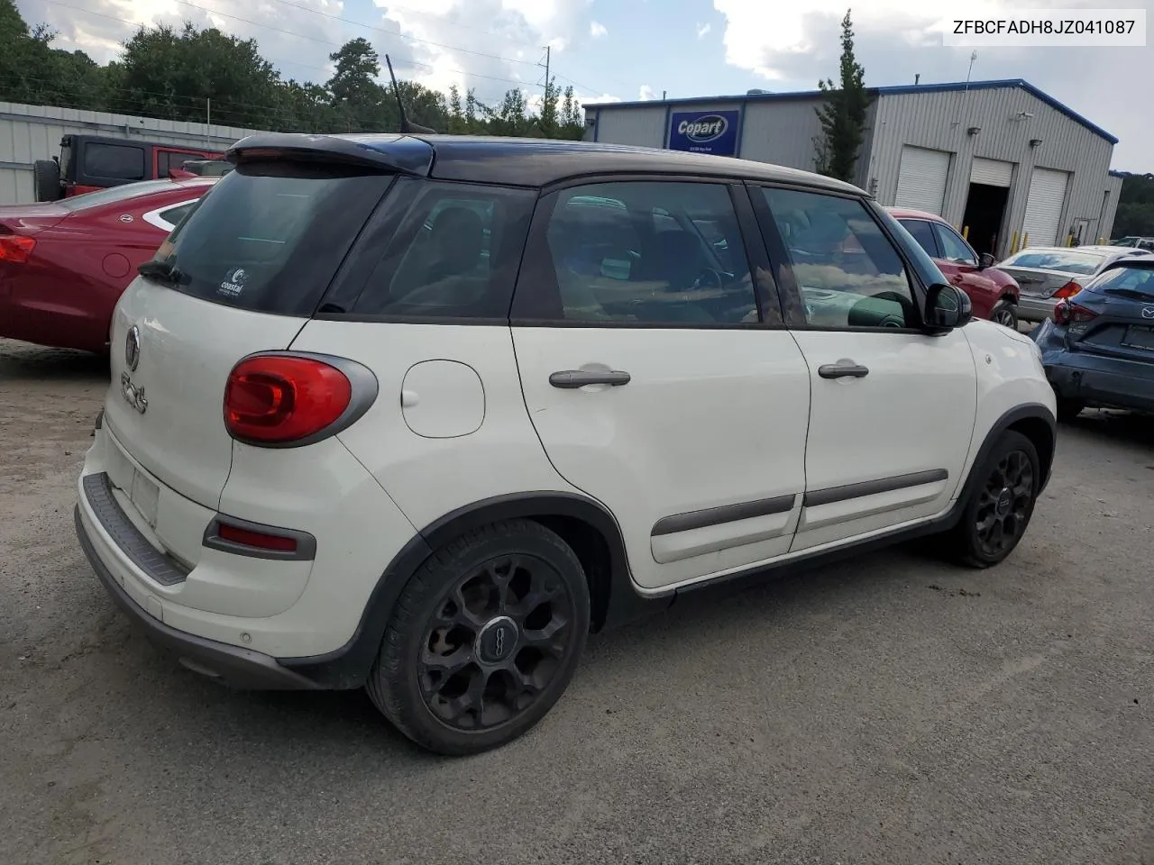 2018 Fiat 500L Trekking VIN: ZFBCFADH8JZ041087 Lot: 72646294