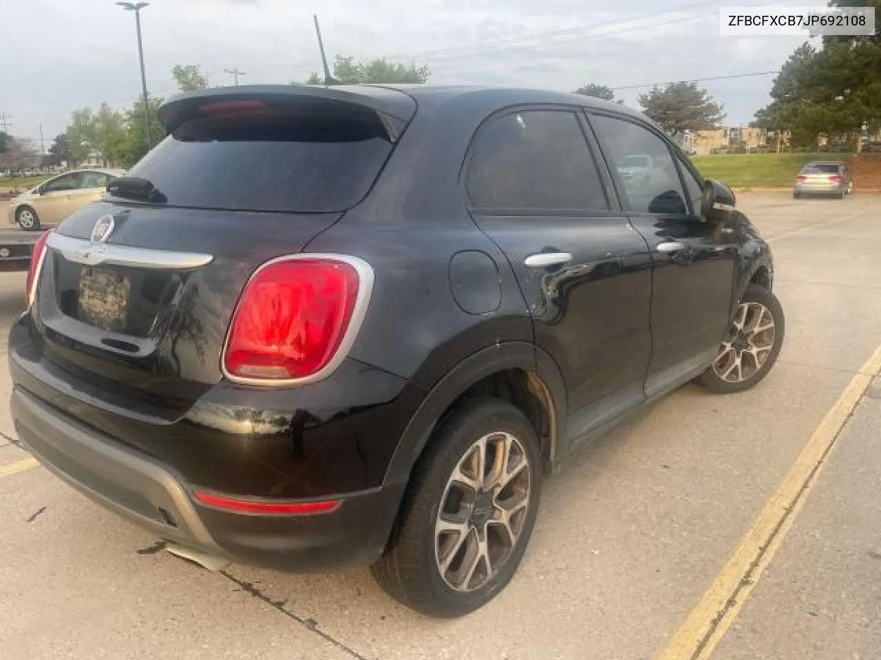 2018 Fiat 500X Trekking VIN: ZFBCFXCB7JP692108 Lot: 76637464