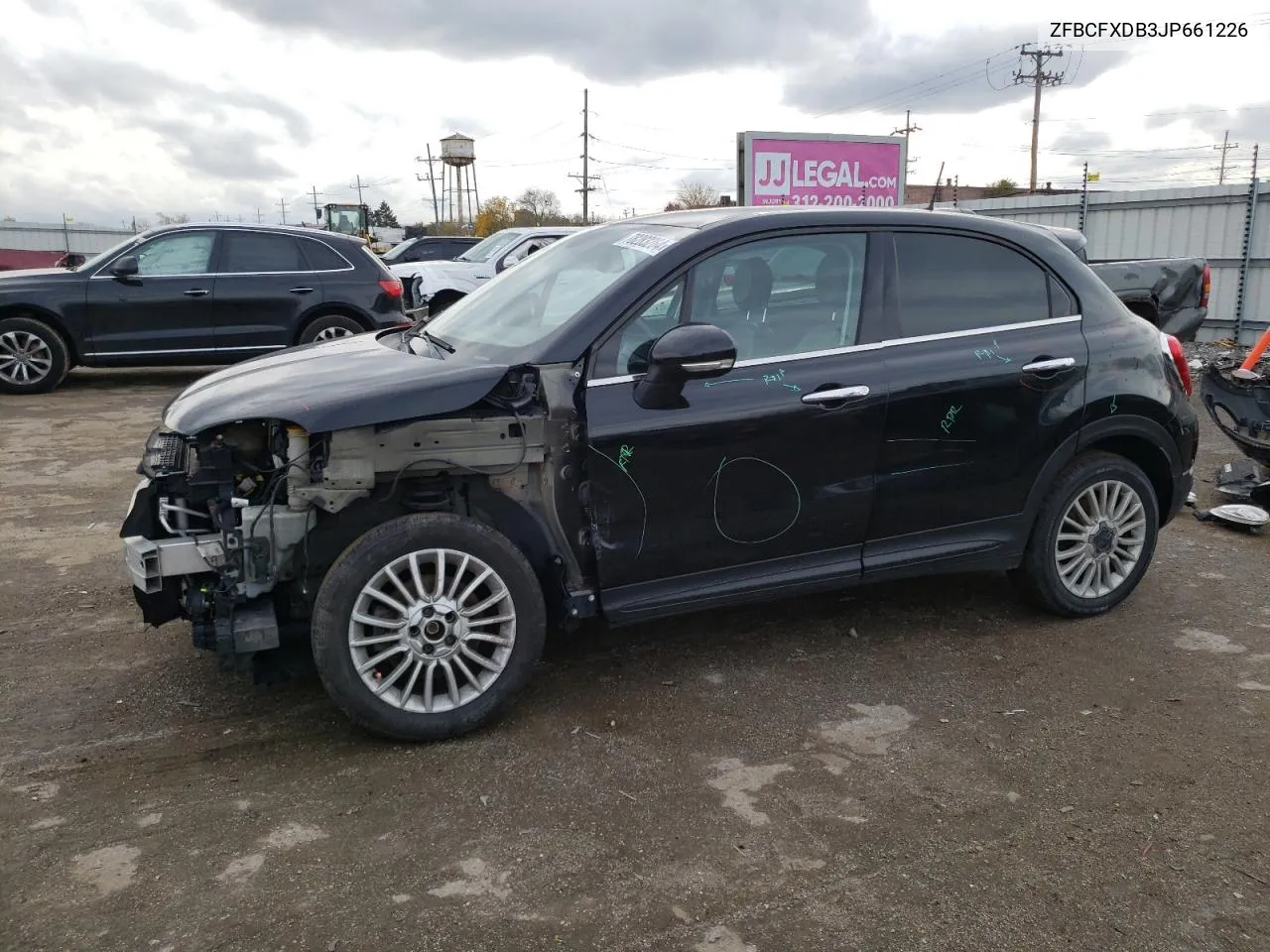 2018 Fiat 500X Lounge VIN: ZFBCFXDB3JP661226 Lot: 78283264