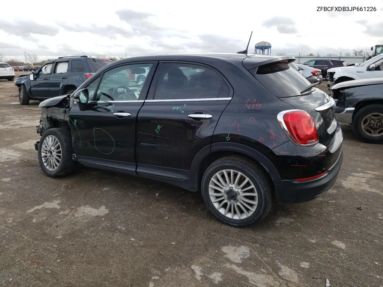 2018 Fiat 500X Lounge VIN: ZFBCFXDB3JP661226 Lot: 78283264