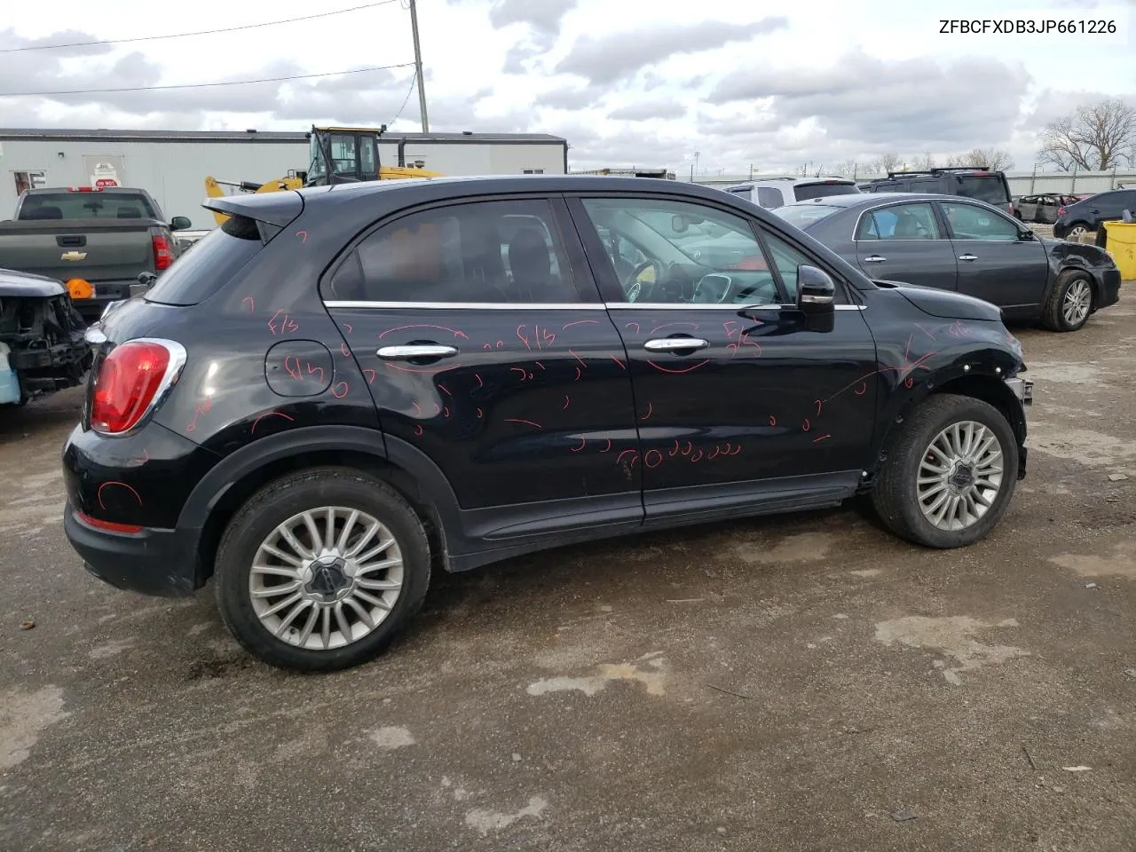 2018 Fiat 500X Lounge VIN: ZFBCFXDB3JP661226 Lot: 78283264