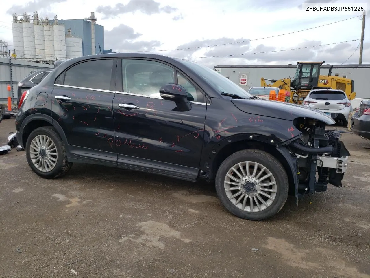 2018 Fiat 500X Lounge VIN: ZFBCFXDB3JP661226 Lot: 78283264