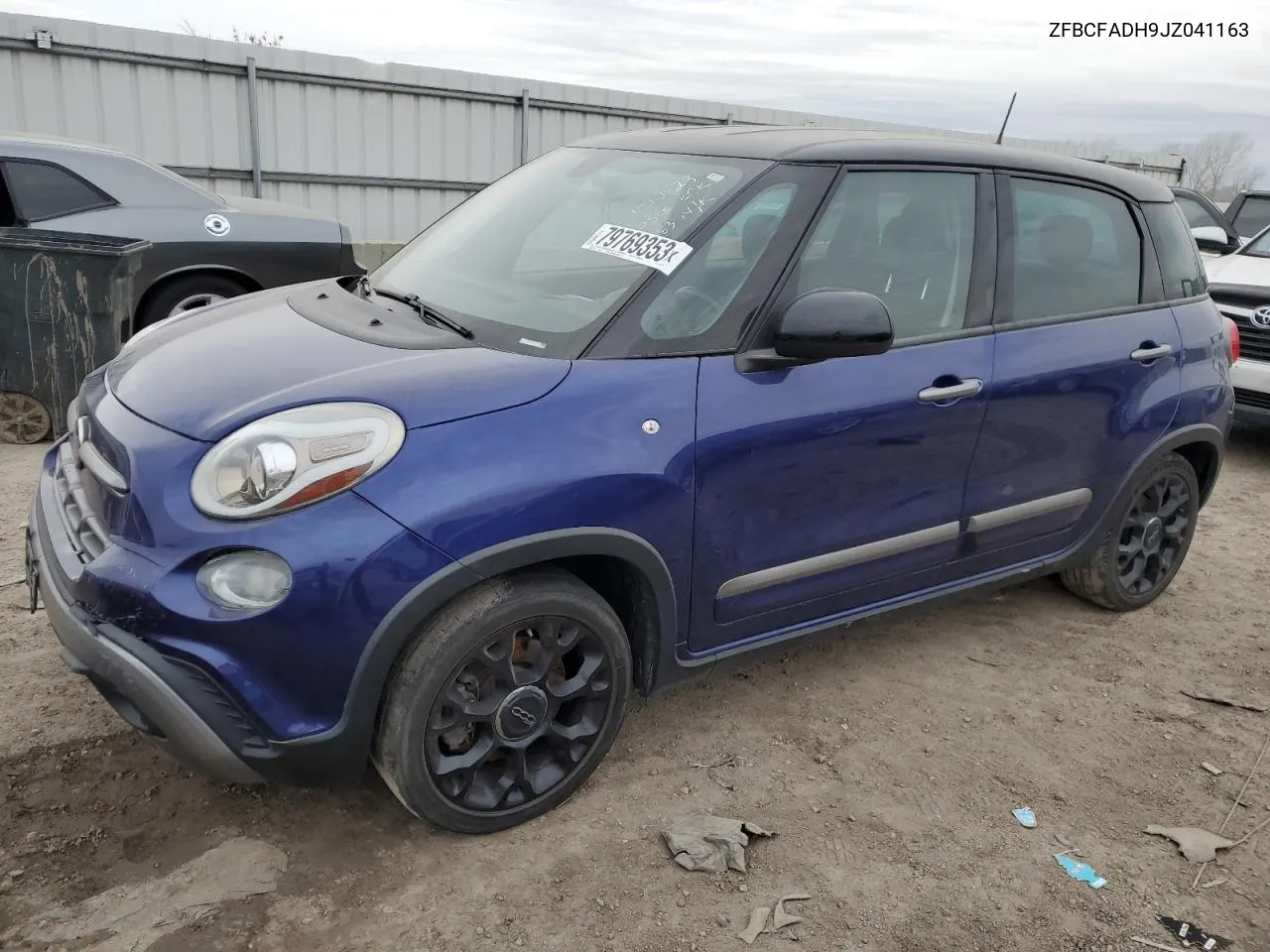 2018 Fiat 500L Trekking VIN: ZFBCFADH9JZ041163 Lot: 80612384