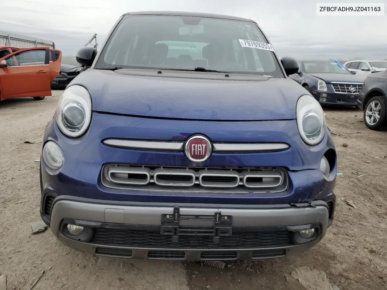 2018 Fiat 500L Trekking VIN: ZFBCFADH9JZ041163 Lot: 80612384