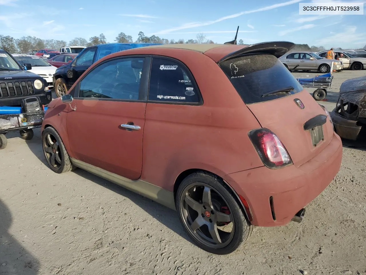 2018 Fiat 500 Abarth VIN: 3C3CFFFH0JT523958 Lot: 80696614