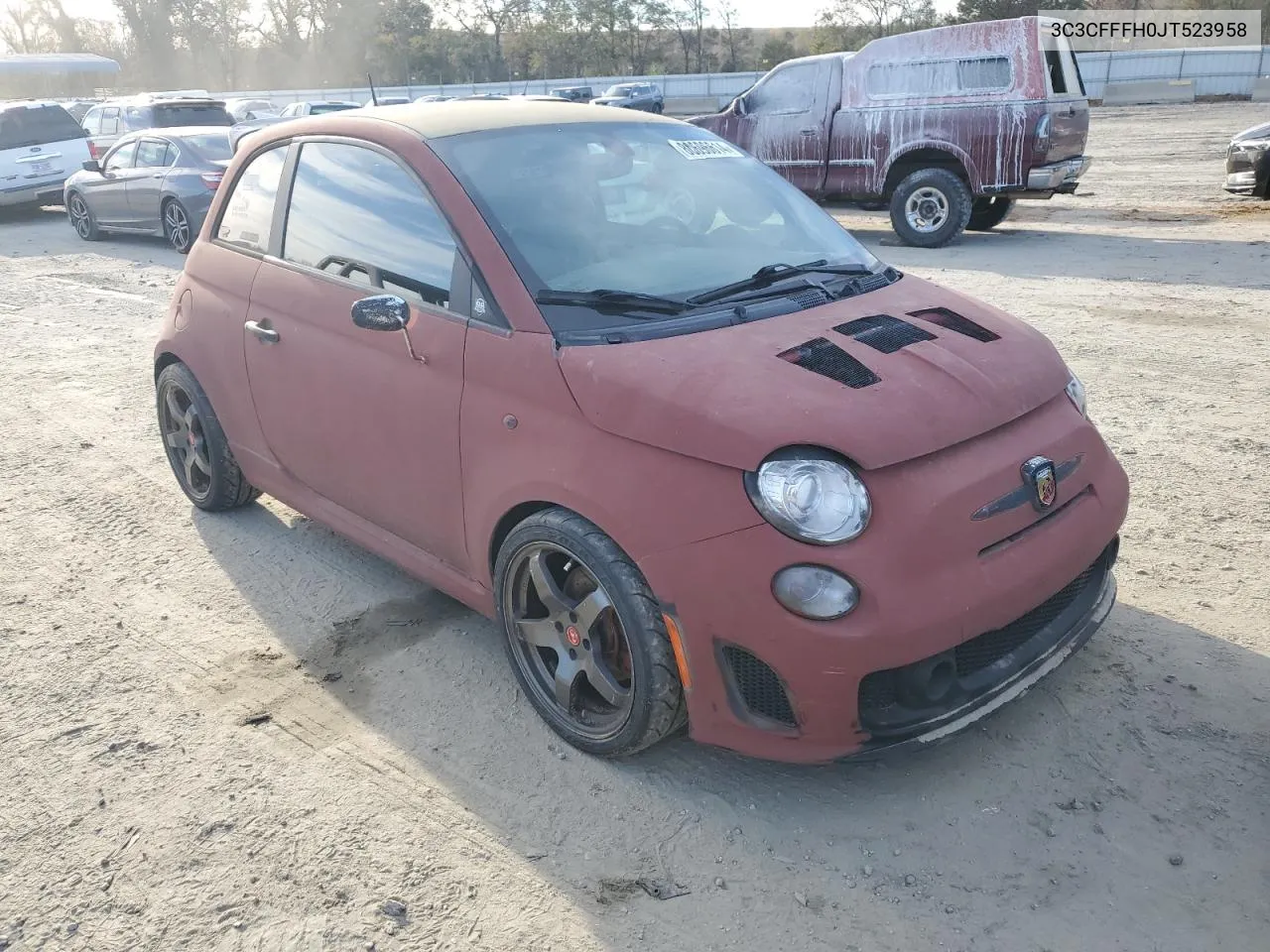 2018 Fiat 500 Abarth VIN: 3C3CFFFH0JT523958 Lot: 80696614