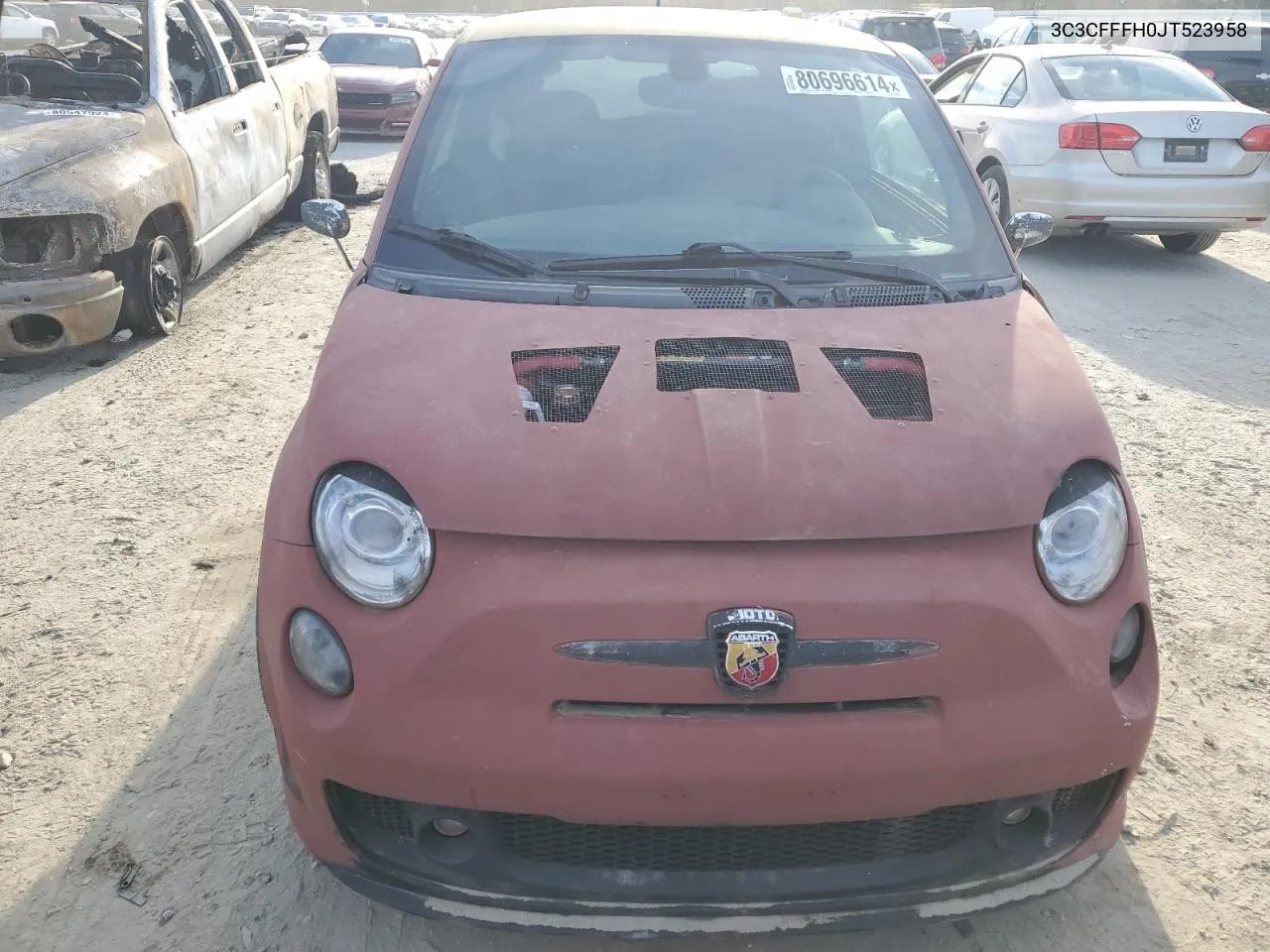 2018 Fiat 500 Abarth VIN: 3C3CFFFH0JT523958 Lot: 80696614