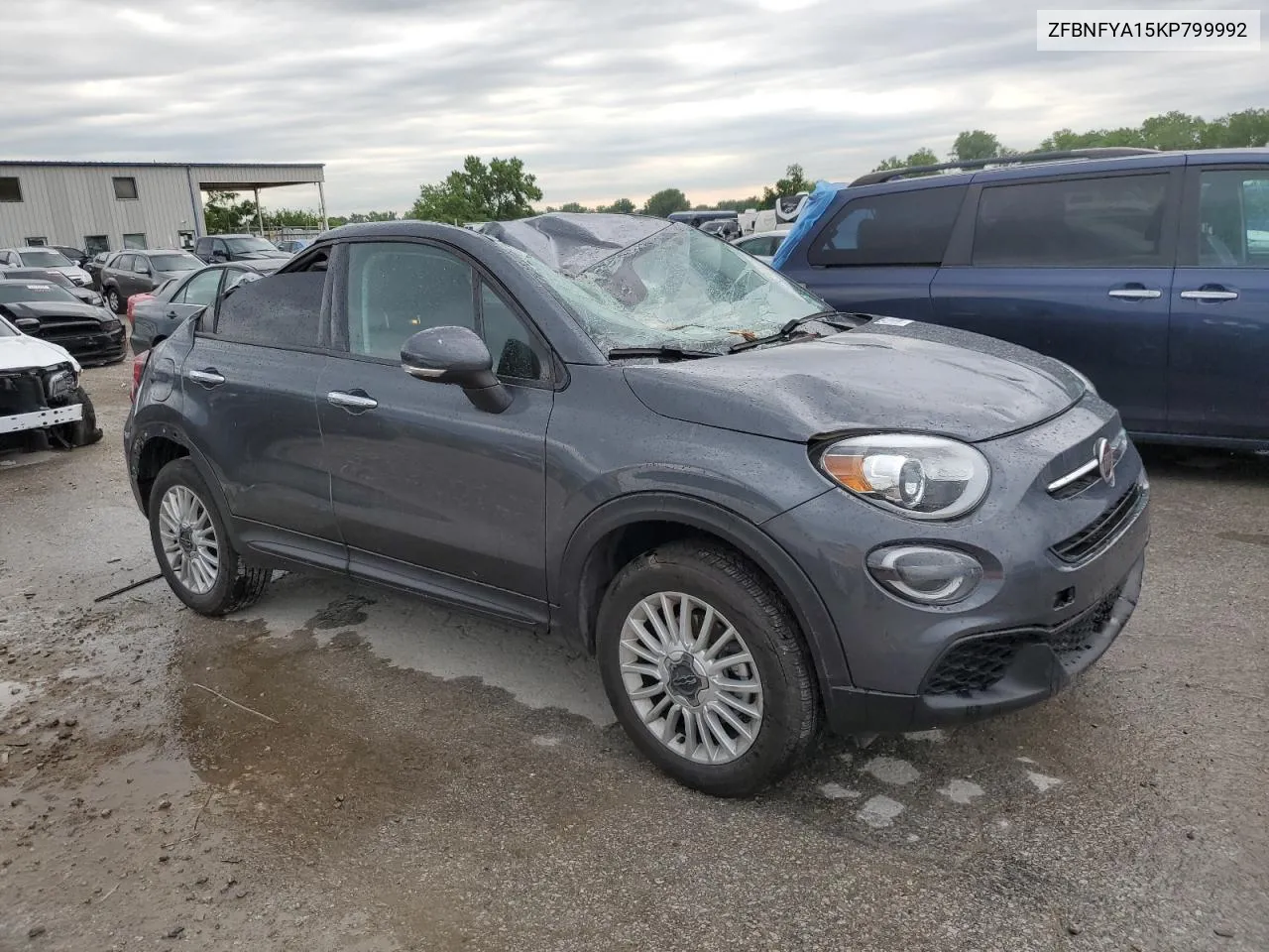 2019 Fiat 500X Pop VIN: ZFBNFYA15KP799992 Lot: 57153254