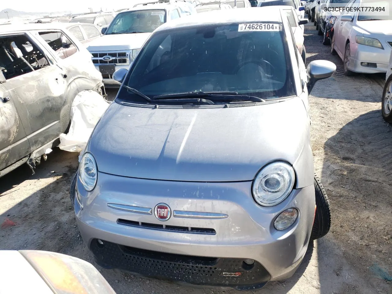 2019 Fiat 500 Electric VIN: 3C3CFFGE9KT773494 Lot: 74626104