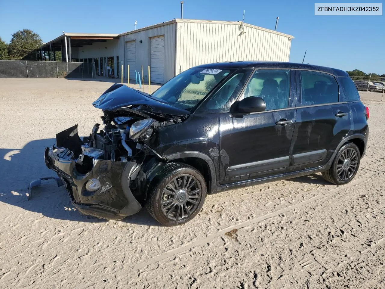 2019 Fiat 500L Trekking VIN: ZFBNFADH3KZ042352 Lot: 76575174