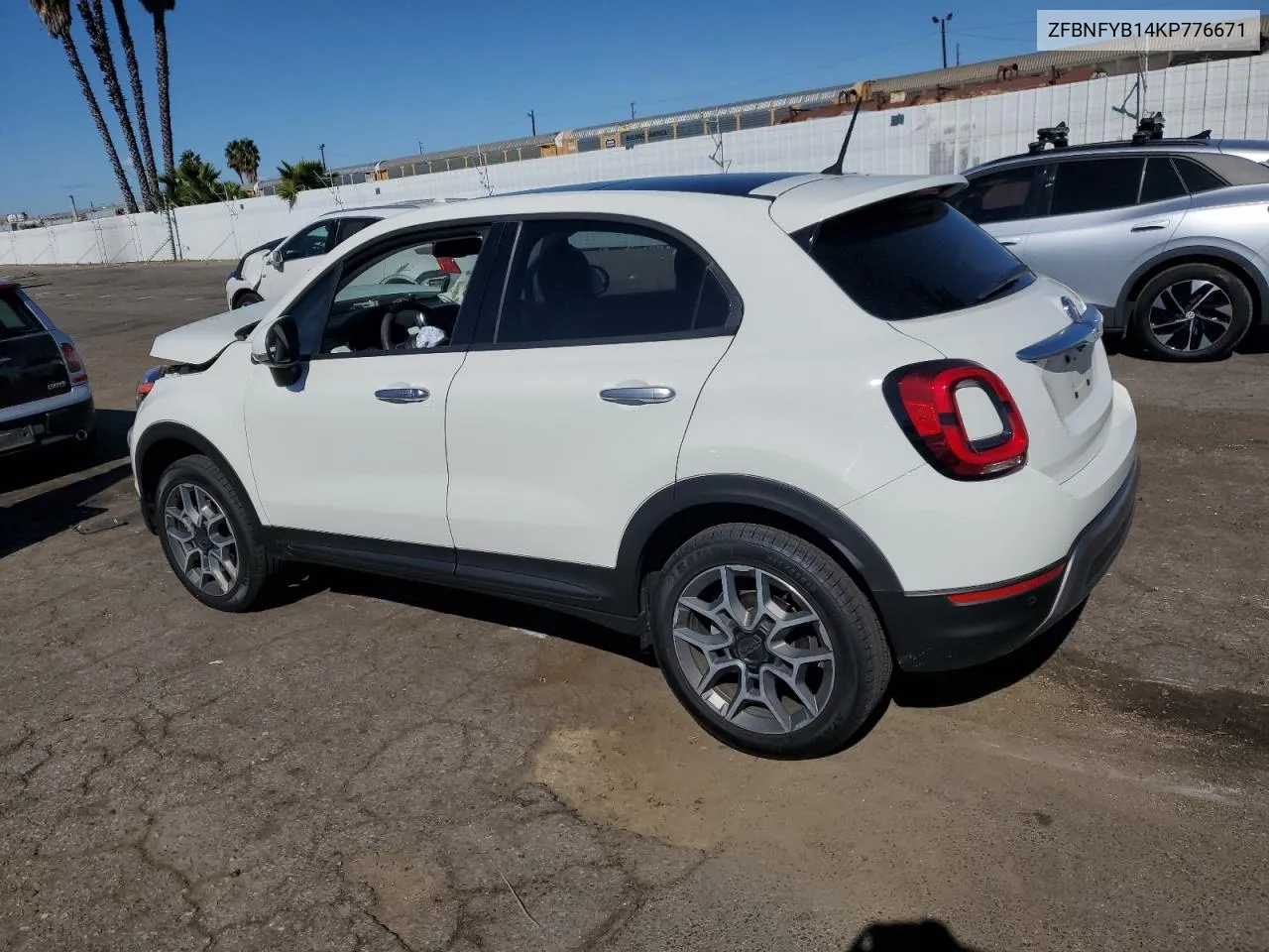 2019 Fiat 500X Trekking VIN: ZFBNFYB14KP776671 Lot: 78208024