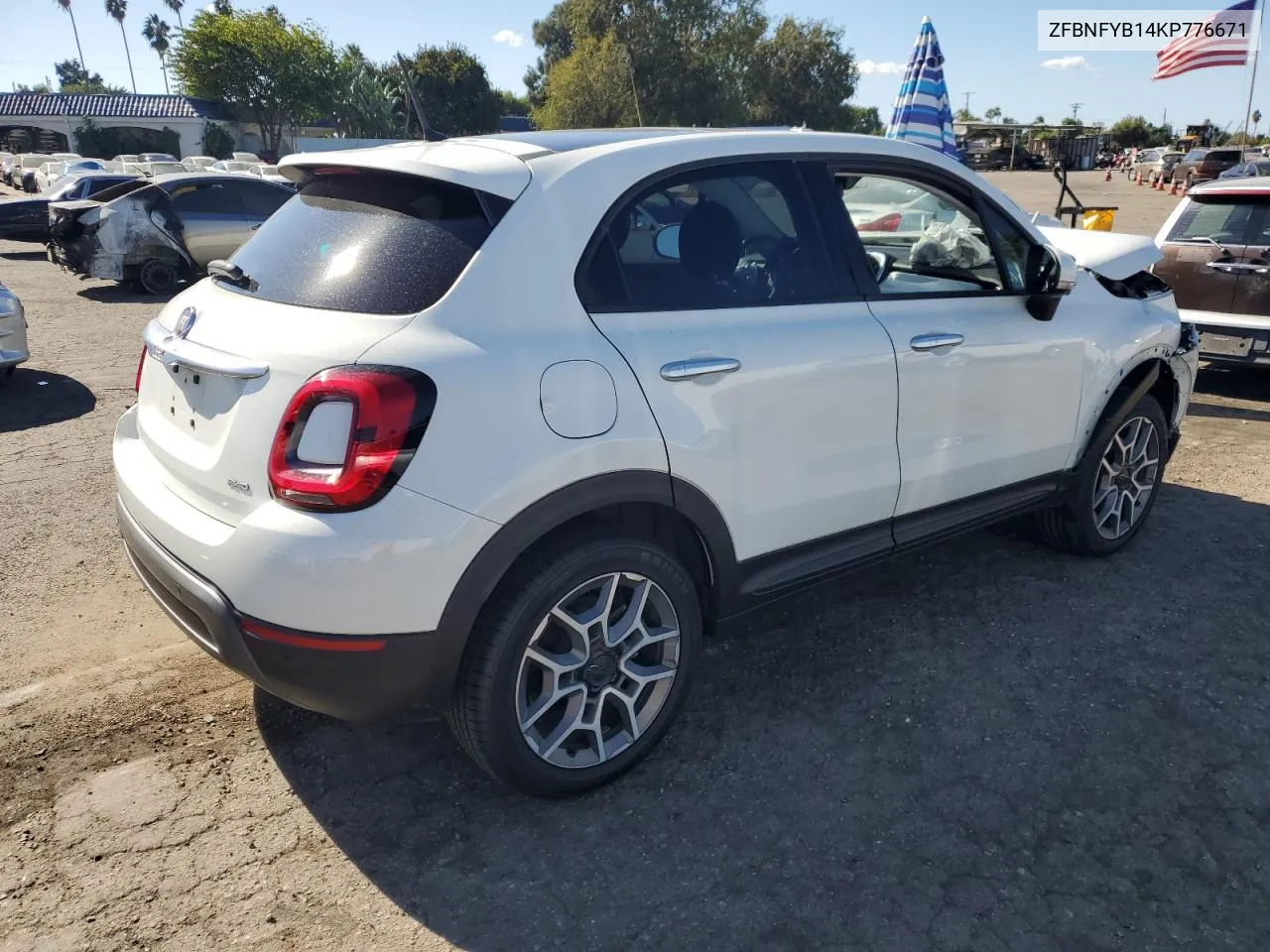 2019 Fiat 500X Trekking VIN: ZFBNFYB14KP776671 Lot: 78208024