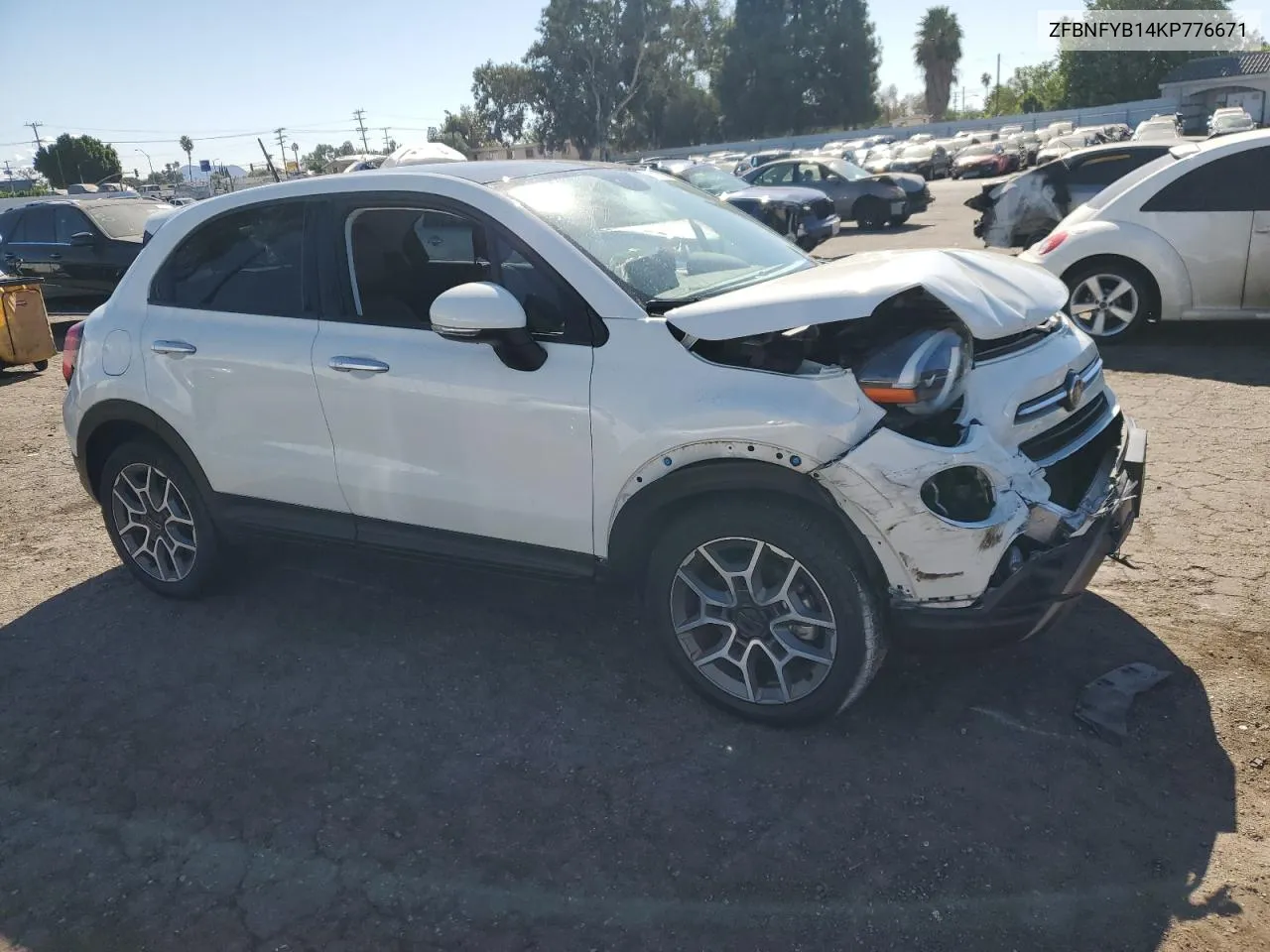 2019 Fiat 500X Trekking VIN: ZFBNFYB14KP776671 Lot: 78208024