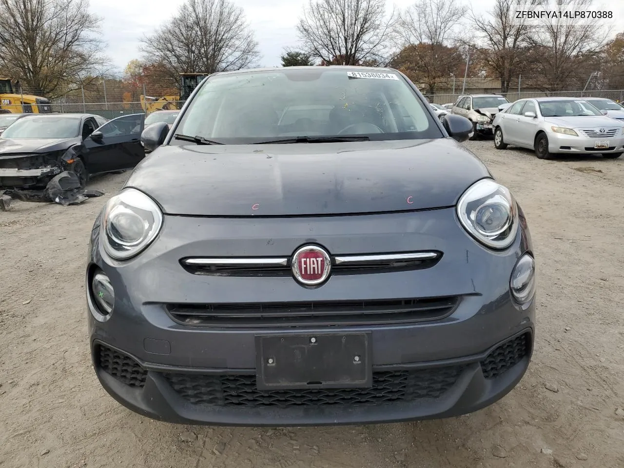 2020 Fiat 500X Pop VIN: ZFBNFYA14LP870388 Lot: 81538034