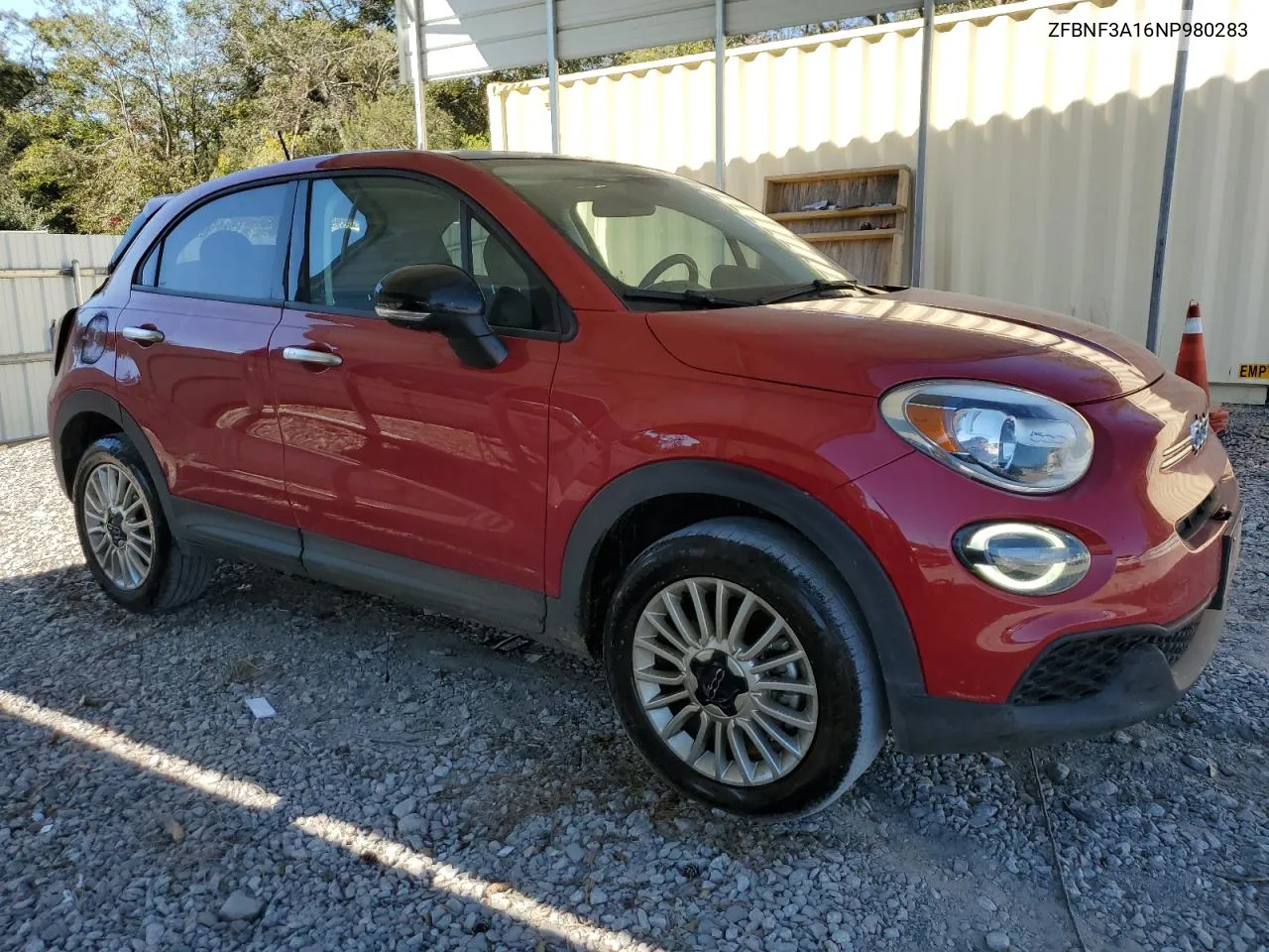 2022 Fiat 500X Pop VIN: ZFBNF3A16NP980283 Lot: 76638164