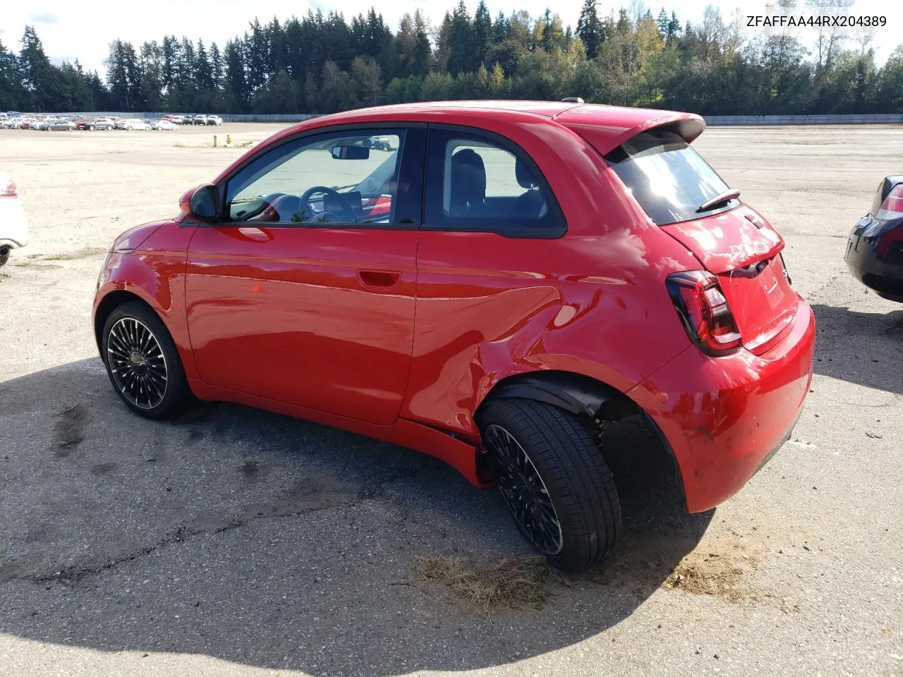 2024 Fiat 500 E Red VIN: ZFAFFAA44RX204389 Lot: 72464234