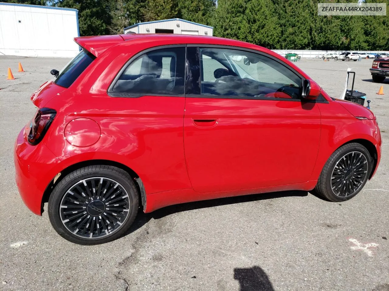 2024 Fiat 500 E Red VIN: ZFAFFAA44RX204389 Lot: 72464234