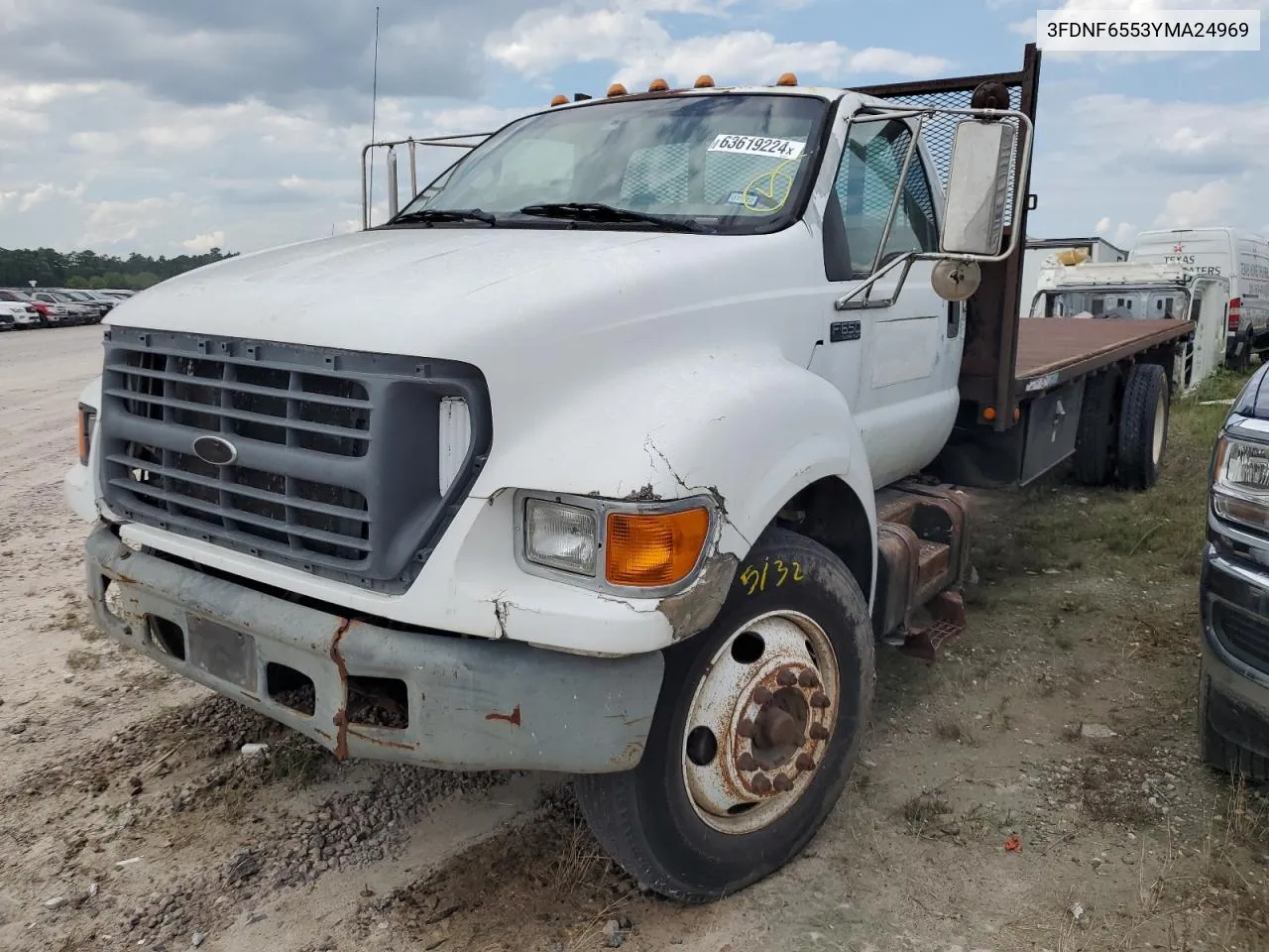 2000 Ford F650 Super Duty VIN: 3FDNF6553YMA24969 Lot: 63619224