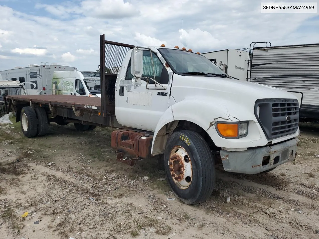 2000 Ford F650 Super Duty VIN: 3FDNF6553YMA24969 Lot: 63619224