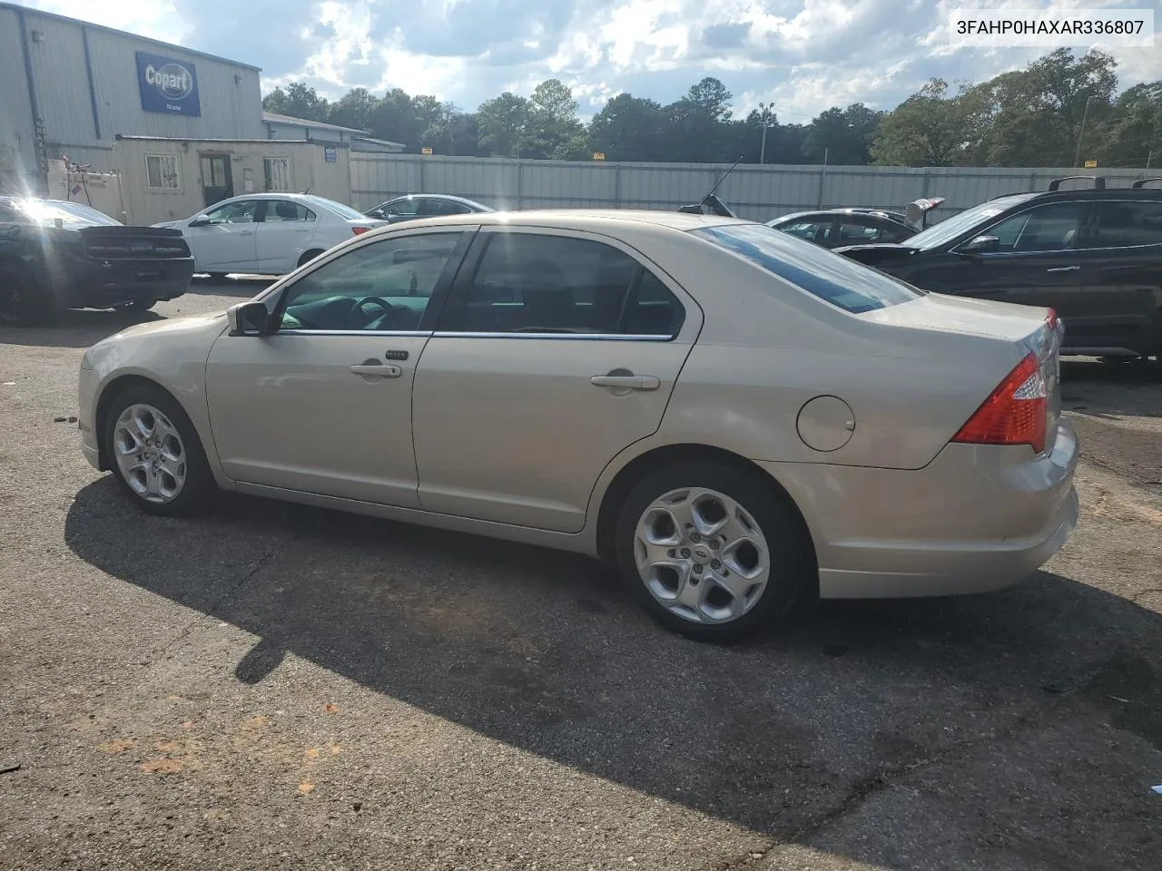 2010 Ford Fusion Se VIN: 3FAHP0HAXAR336807 Lot: 71446154