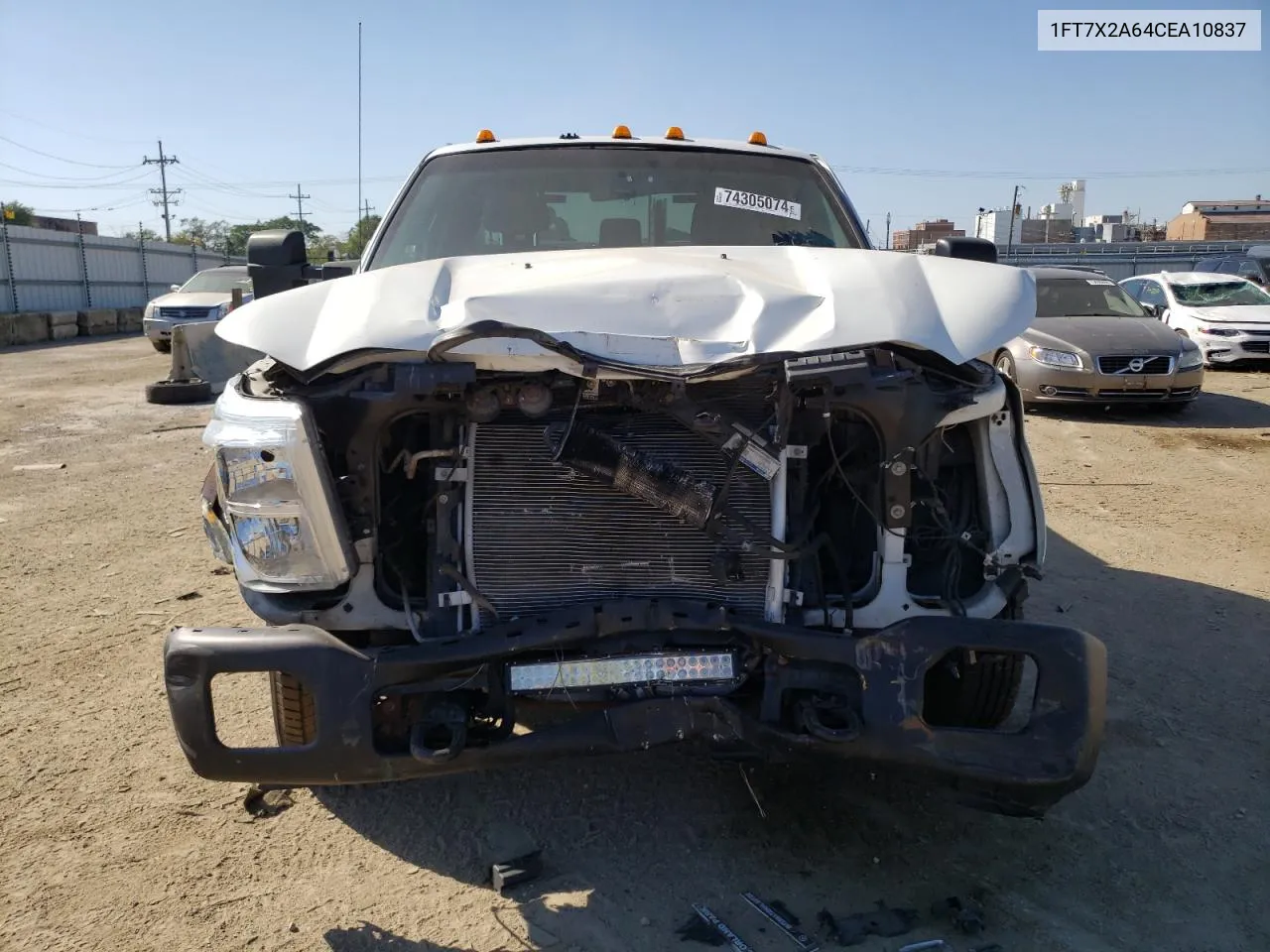 2012 Ford F250 Super Duty VIN: 1FT7X2A64CEA10837 Lot: 74305074