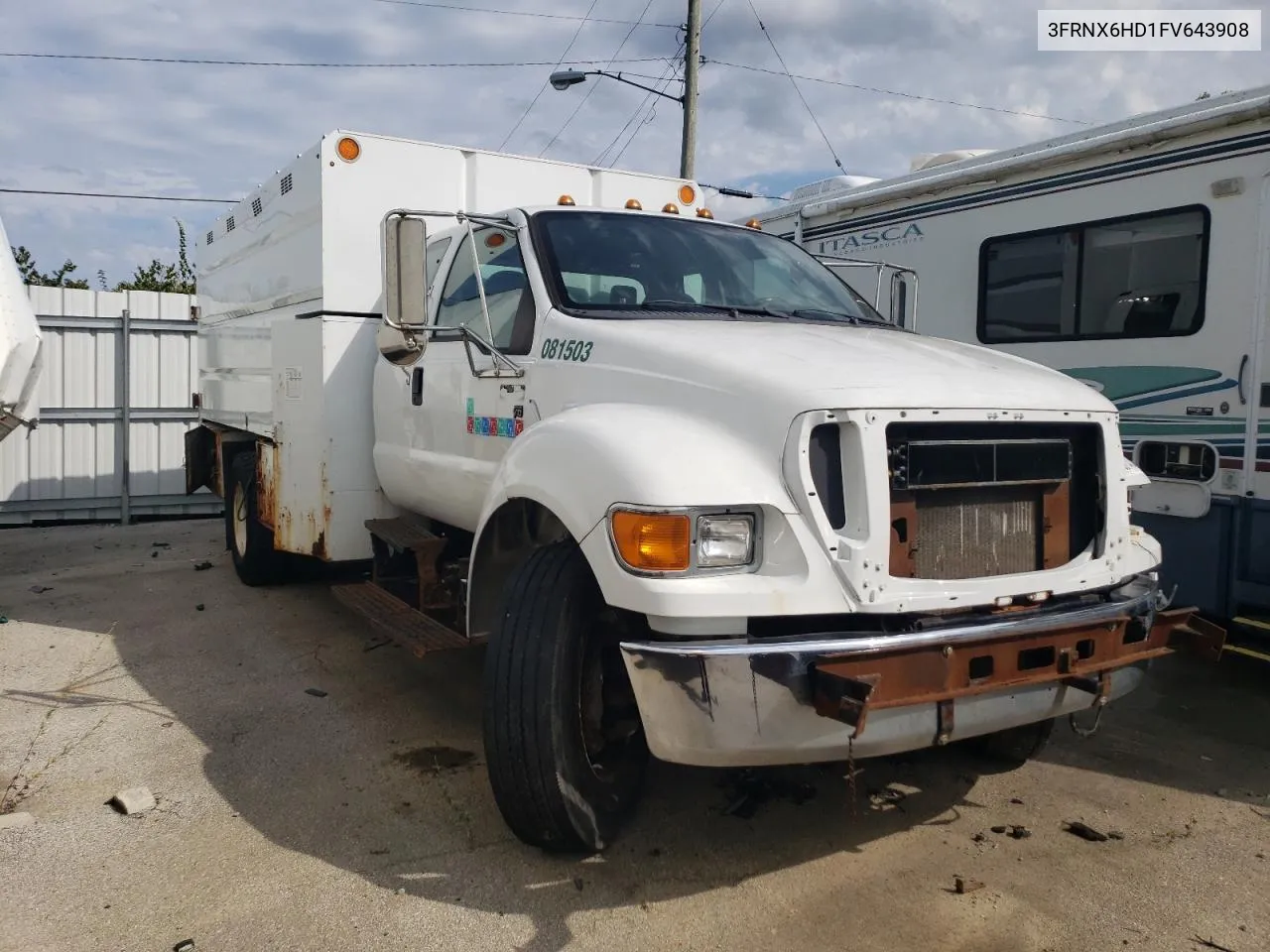 2015 Ford F650 Super Duty VIN: 3FRNX6HD1FV643908 Lot: 71504354