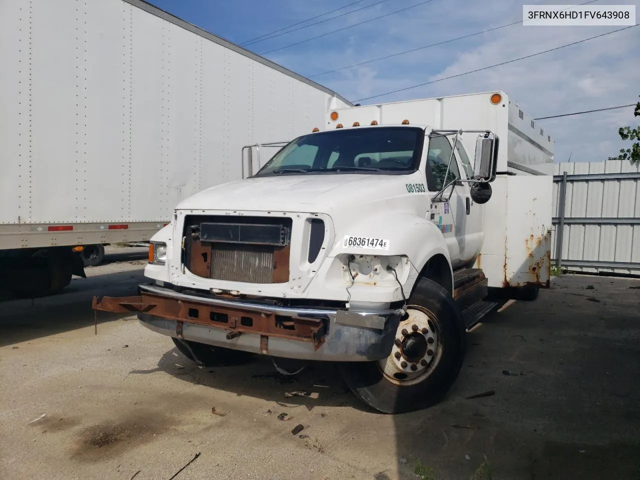 2015 Ford F650 Super Duty VIN: 3FRNX6HD1FV643908 Lot: 71504354