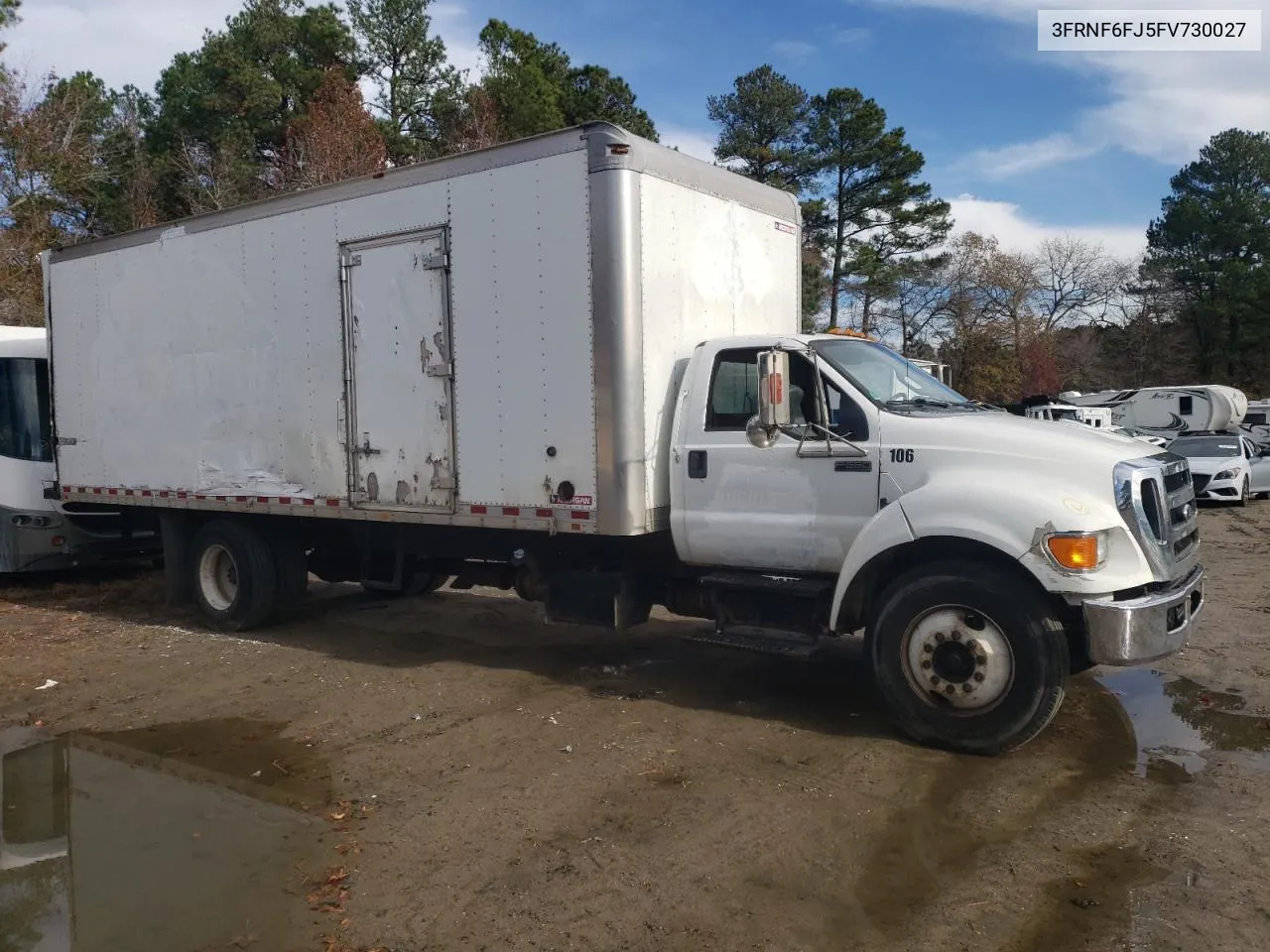 2015 Ford F650 Super Duty VIN: 3FRNF6FJ5FV730027 Lot: 76938894