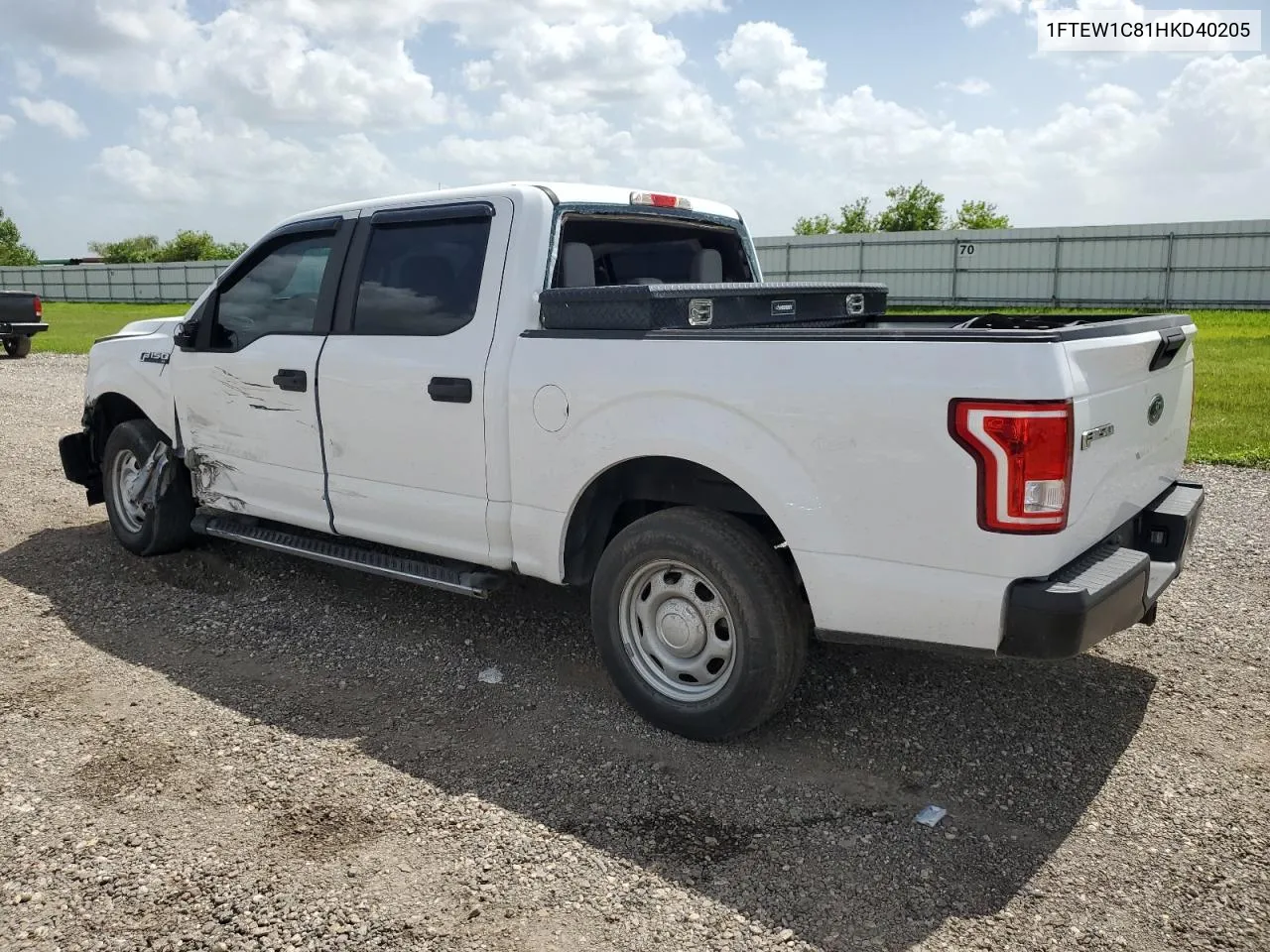 2020 Ford F150 Supercrew VIN: 1FTEW1C81HKD40205 Lot: 65346364