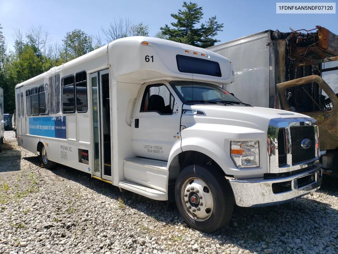 2022 Ford F650 Super Duty VIN: 1FDNF6AN5NDF07120 Lot: 69564354