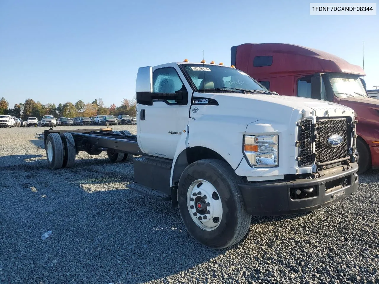 2022 Ford F750 Super Duty VIN: 1FDNF7DCXNDF08344 Lot: 78409384