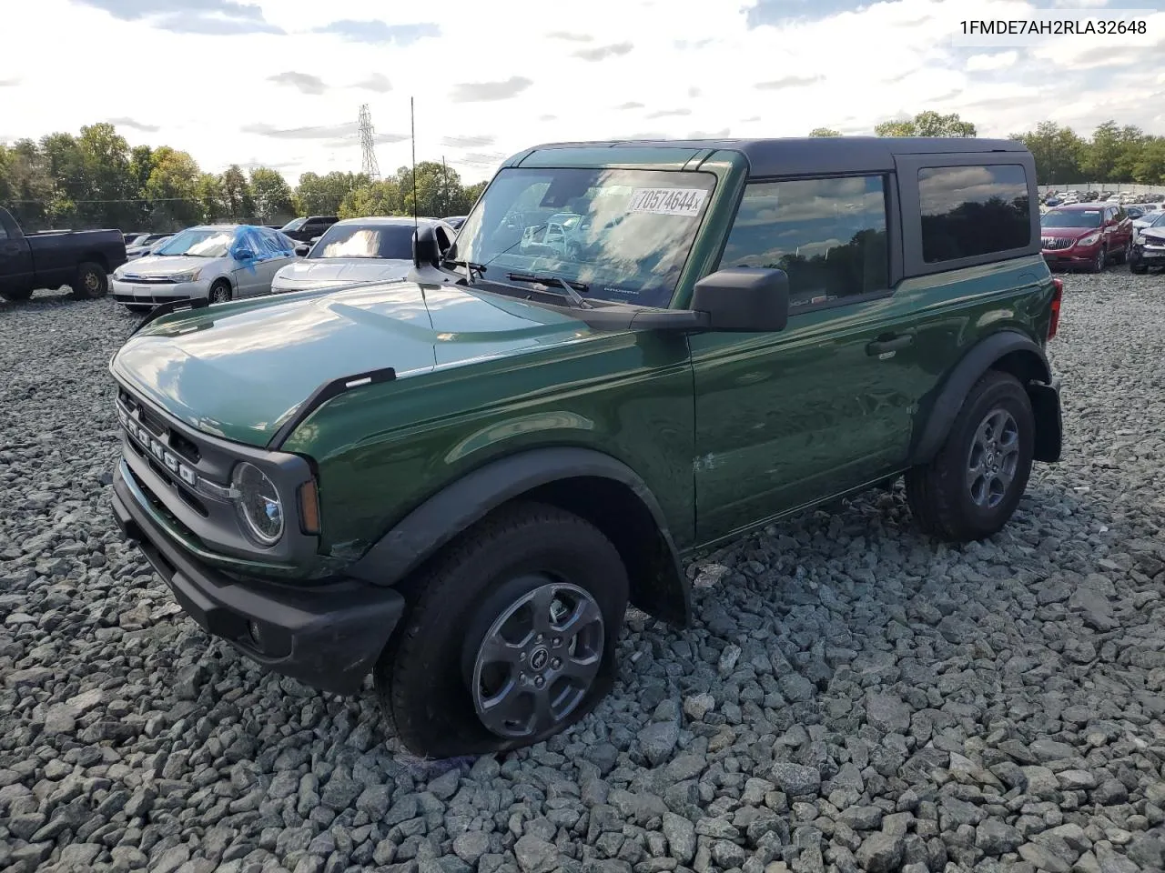 2024 Ford Bronco Big Bend VIN: 1FMDE7AH2RLA32648 Lot: 70574644