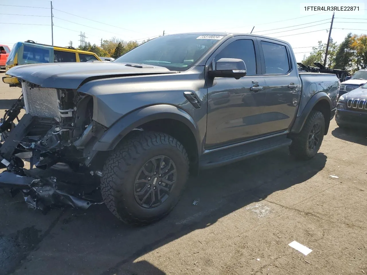 2024 Ford Ranger Raptor VIN: 1FTER4LR3RLE22871 Lot: 73318024