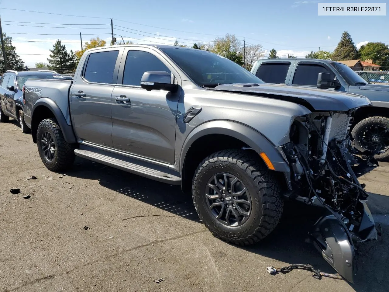 2024 Ford Ranger Raptor VIN: 1FTER4LR3RLE22871 Lot: 73318024