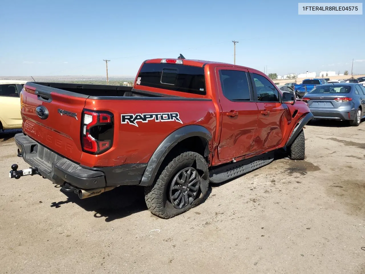 2024 Ford Ranger Raptor VIN: 1FTER4LR8RLE04575 Lot: 75725034