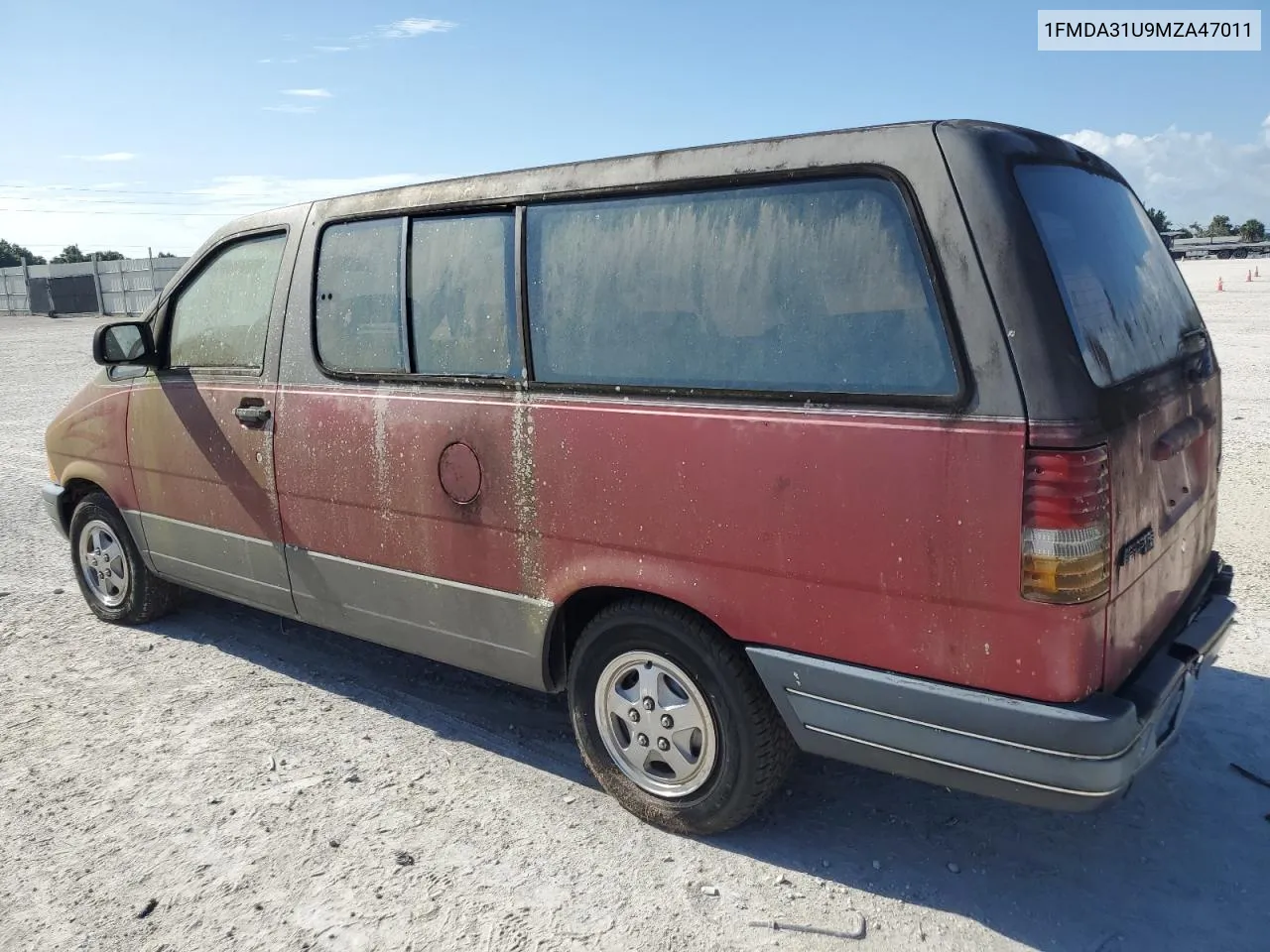 1991 Ford Aerostar VIN: 1FMDA31U9MZA47011 Lot: 60086564