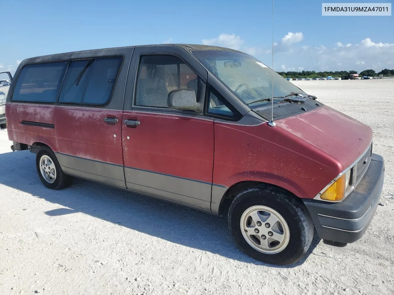 1991 Ford Aerostar VIN: 1FMDA31U9MZA47011 Lot: 60086564