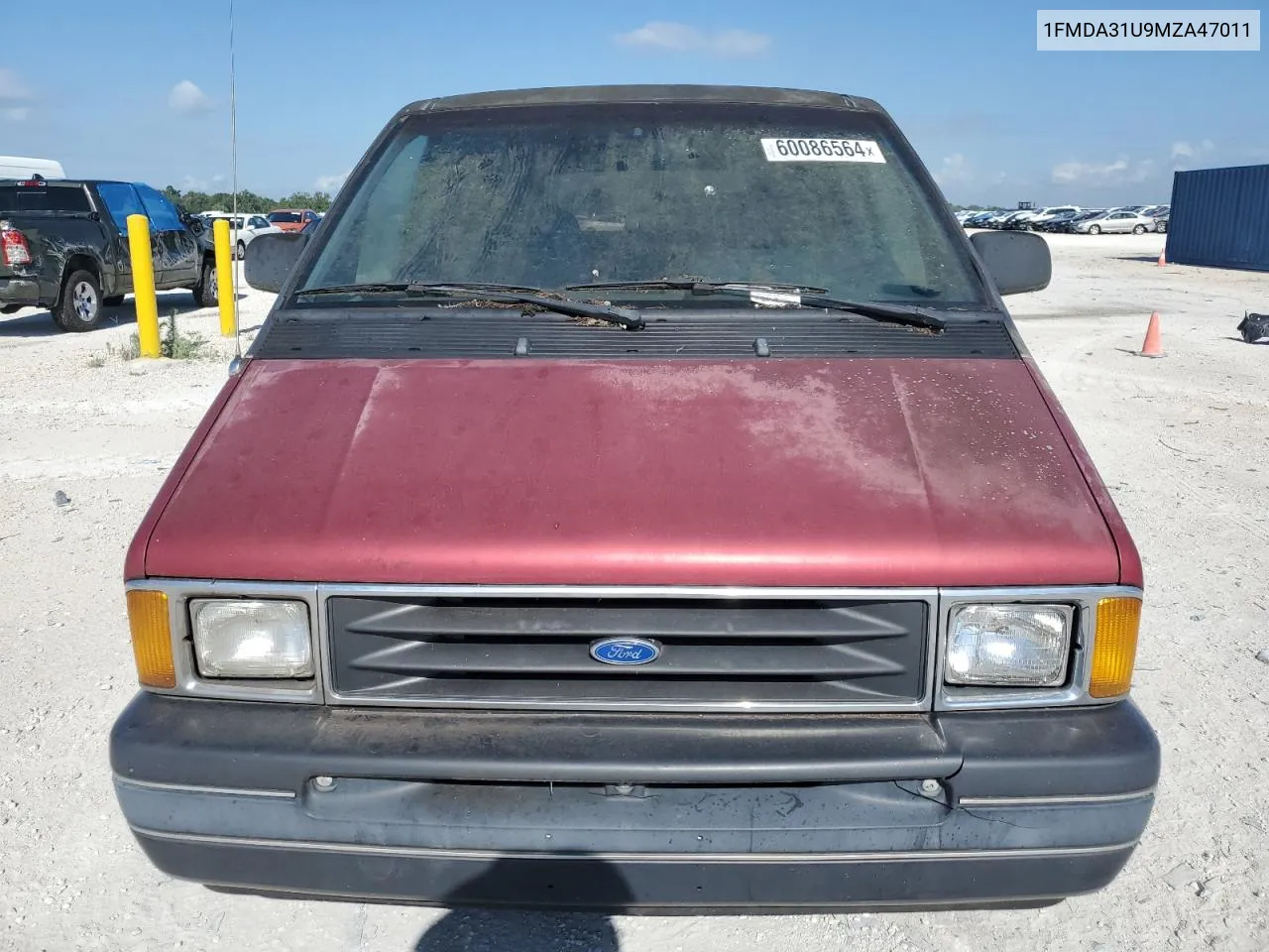 1991 Ford Aerostar VIN: 1FMDA31U9MZA47011 Lot: 60086564