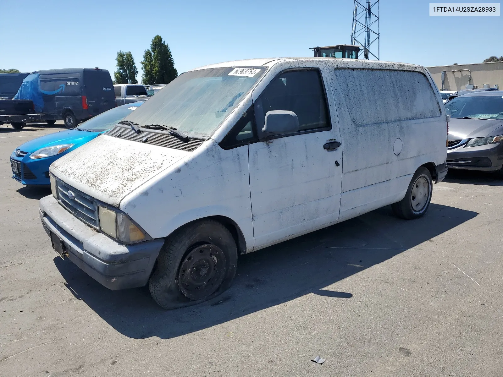 1995 Ford Aerostar VIN: 1FTDA14U2SZA28933 Lot: 60968764