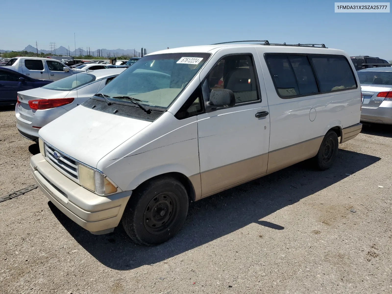 1995 Ford Aerostar VIN: 1FMDA31X2SZA25777 Lot: 67612224